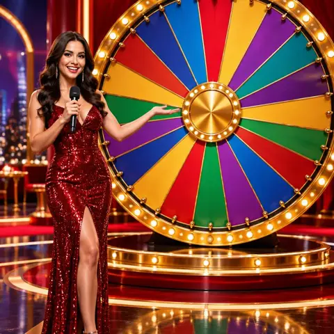 Live dealer standing at a roulette table on WatchMeWin
